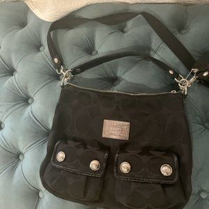 Coach Black Purse Authentic Signature A1026-14570